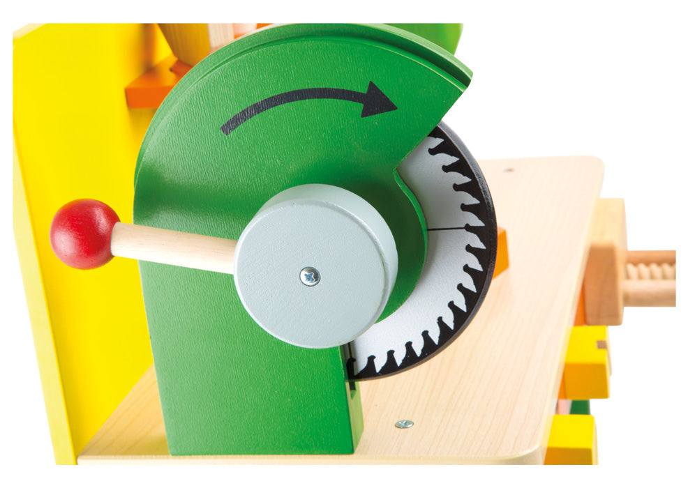 Werkbank Christian mit Kreissäge von Spielspecht
