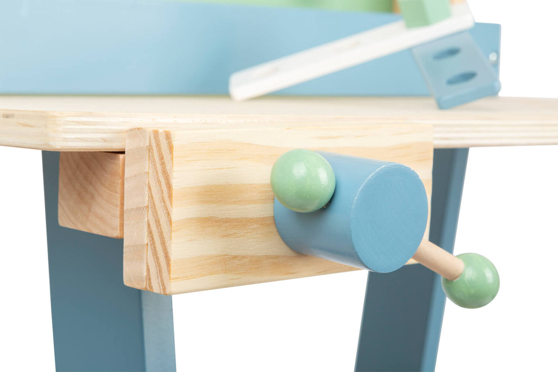 Werkbank im nordischen Design Einspannvorrichtung von Spielspecht