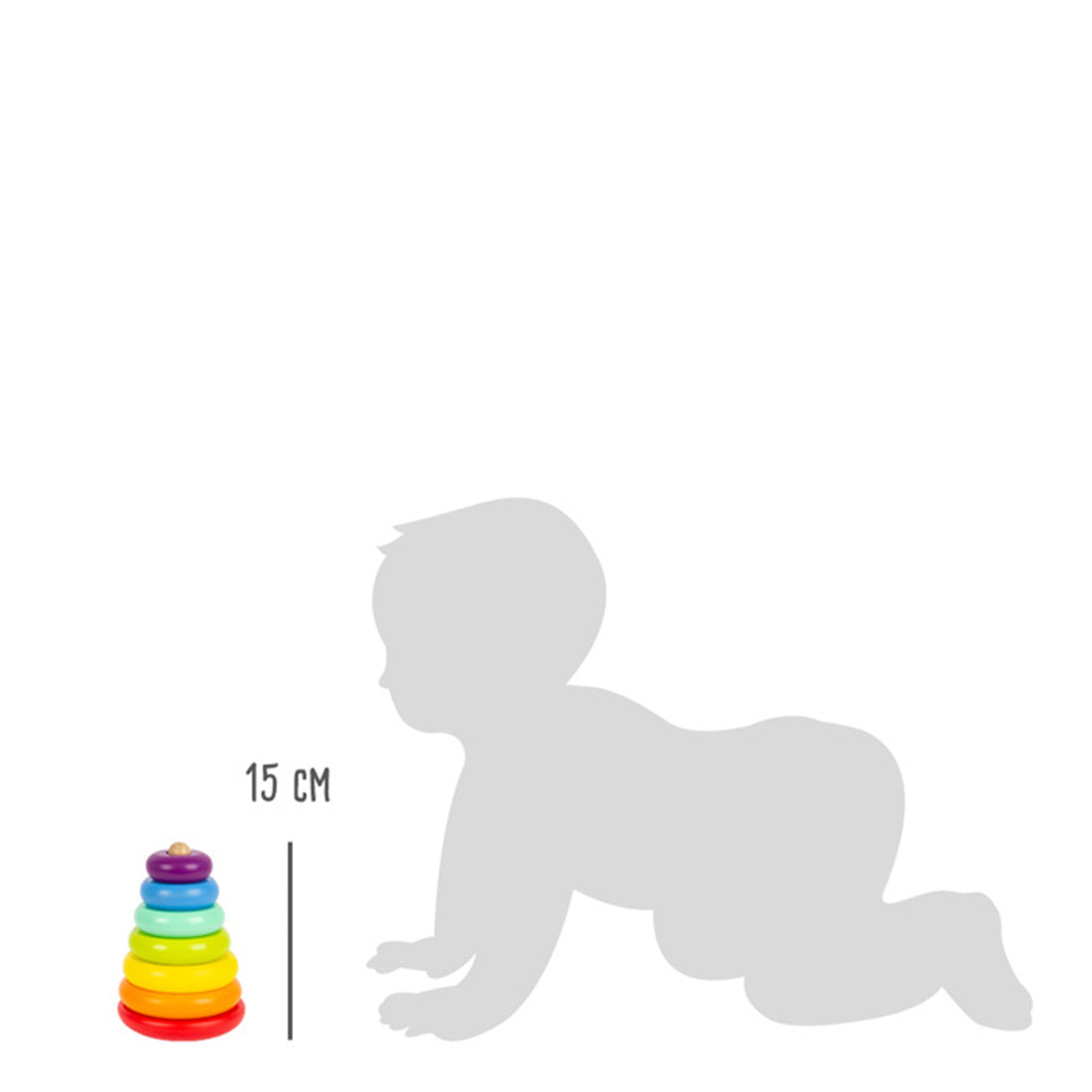 Stapelturm Regenbogen – Klassiker für kreatives Bauen & Spielen