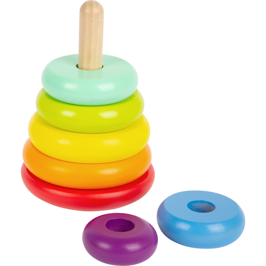 Stapelturm Regenbogen – Klassiker für kreatives Bauen & Spielen
