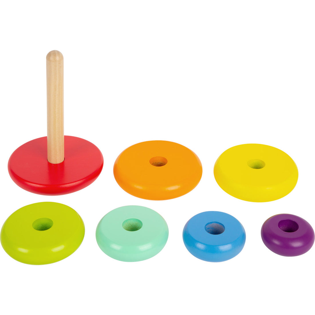 Stapelturm Regenbogen – Klassiker für kreatives Bauen & Spielen
