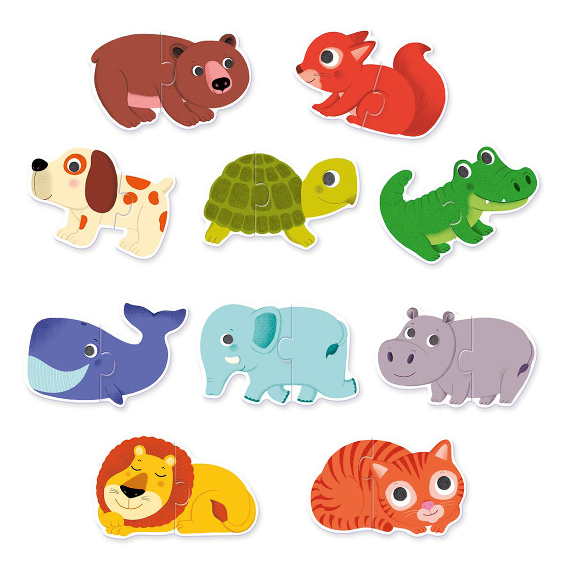 Duo Puzzle-Box Tiere
