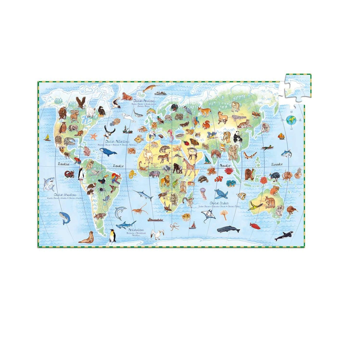 Wimmelpuzzle: Tiere der Erde - 100 Teile