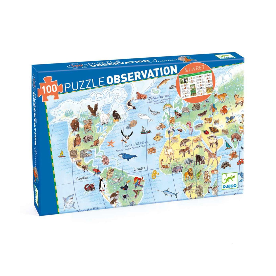 Wimmelpuzzle: Tiere der Erde - 100 Teile