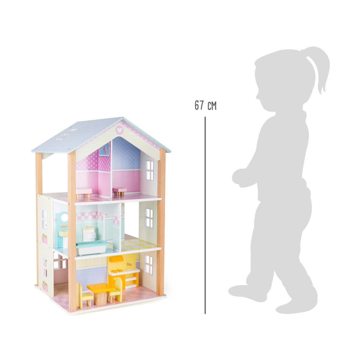 Puppenhaus Palast mit 3 Etagen