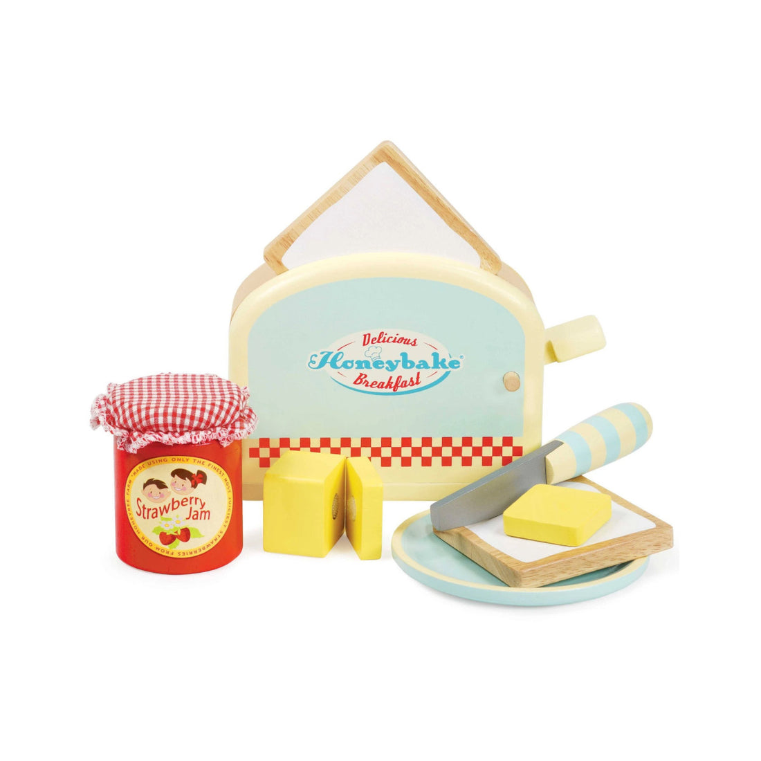 Toaster mit Frühstückszubehör