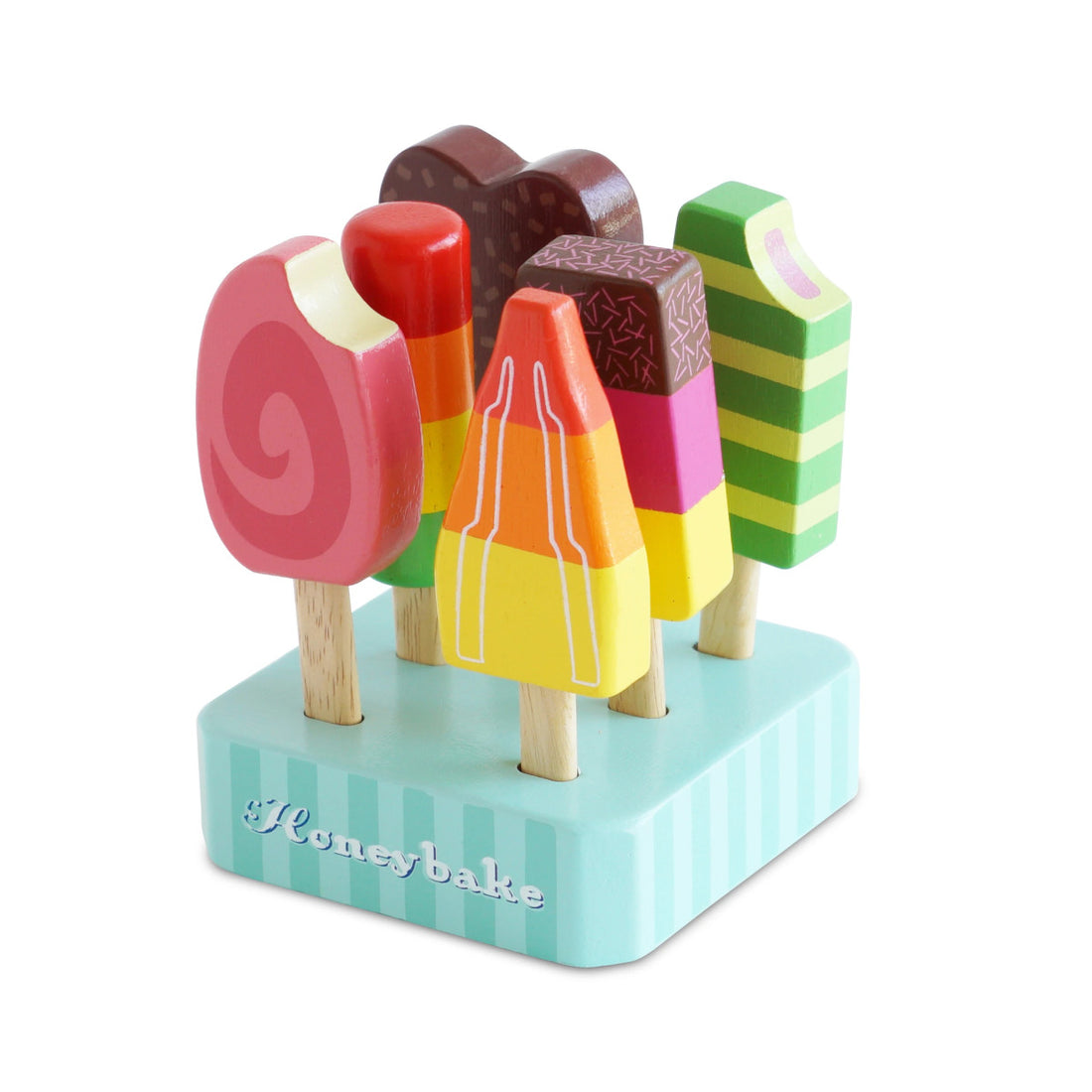 Eislutscher und Eis am Stiel aus Holz