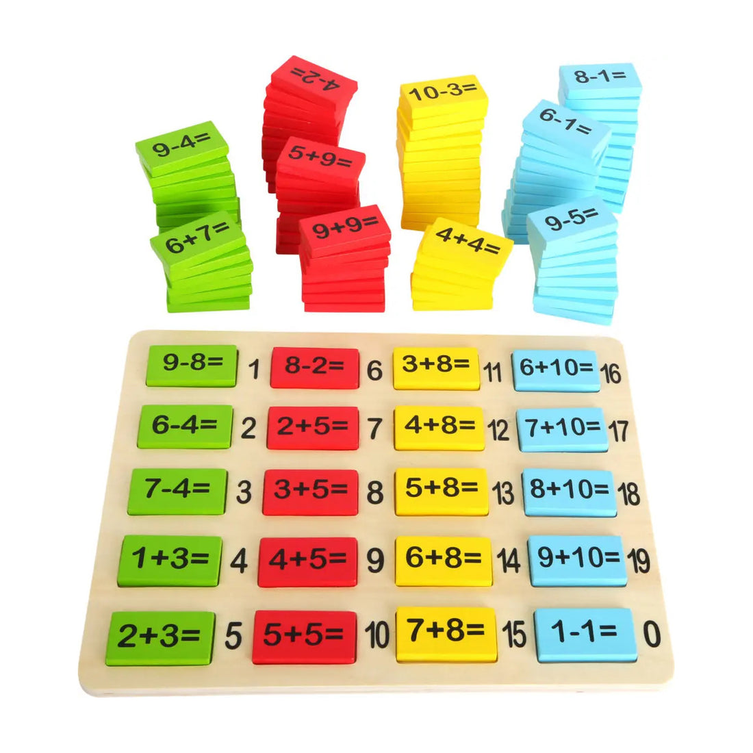 Rechenplättchen bunt